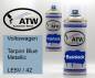 Preview: Volkswagen, Tarpon Blue Metallic, LE5V / 42: 400ml Sprühdose + 400ml Klarlack - Set, von ATW Autoteile West.